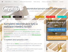 Tablet Screenshot of myslik.cz